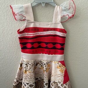 Moana Dress with Ruffle Sleeves